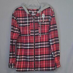 Disney Forky Flannel Jacket w/ Hood Adult Size S